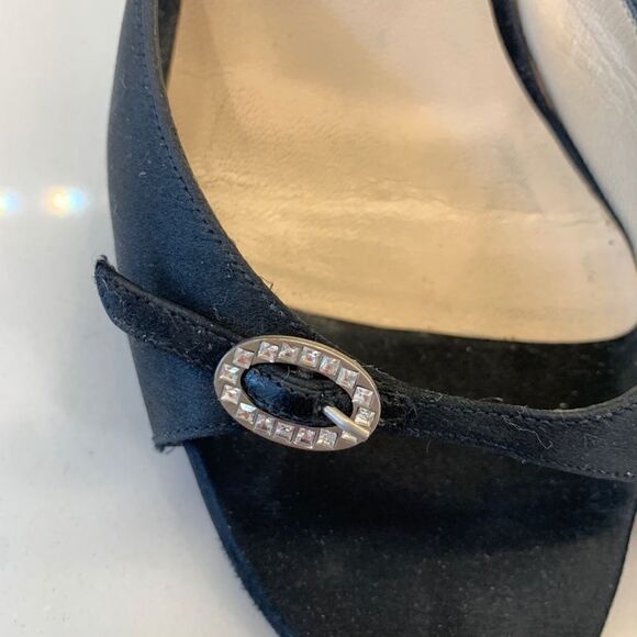 Jimmy Choo Black Slingback heels sz 37 - Picture 8 of 15